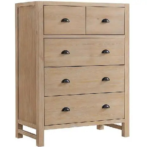 Alaterre Furniture Arden Light Driftwood Wood Chest, 36" x 18" x 48"