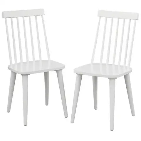 Lowry Modern Farmhouse Wood Dining Chair (Set of 2)
