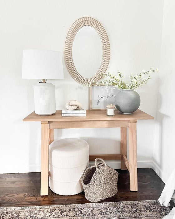 Anaheim Wood Console Natural - Threshold designed with Studio McGee