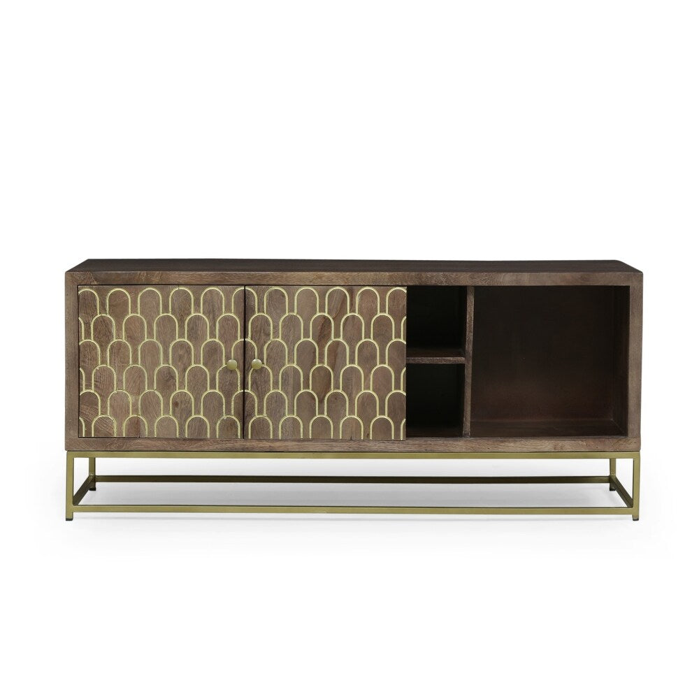 Cannonville Contemporary Wooden TV Stand by Christopher Knight Home