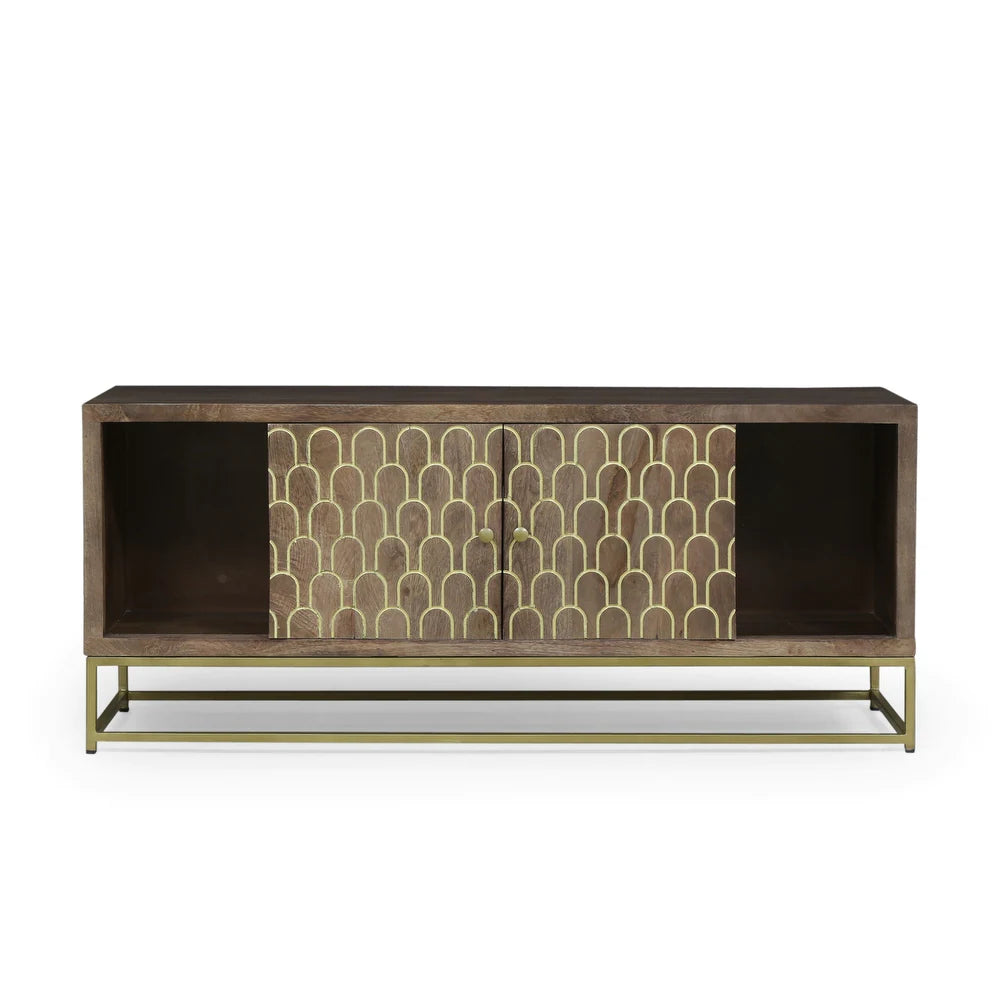 Cannonville Contemporary Wooden TV Stand by Christopher Knight Home