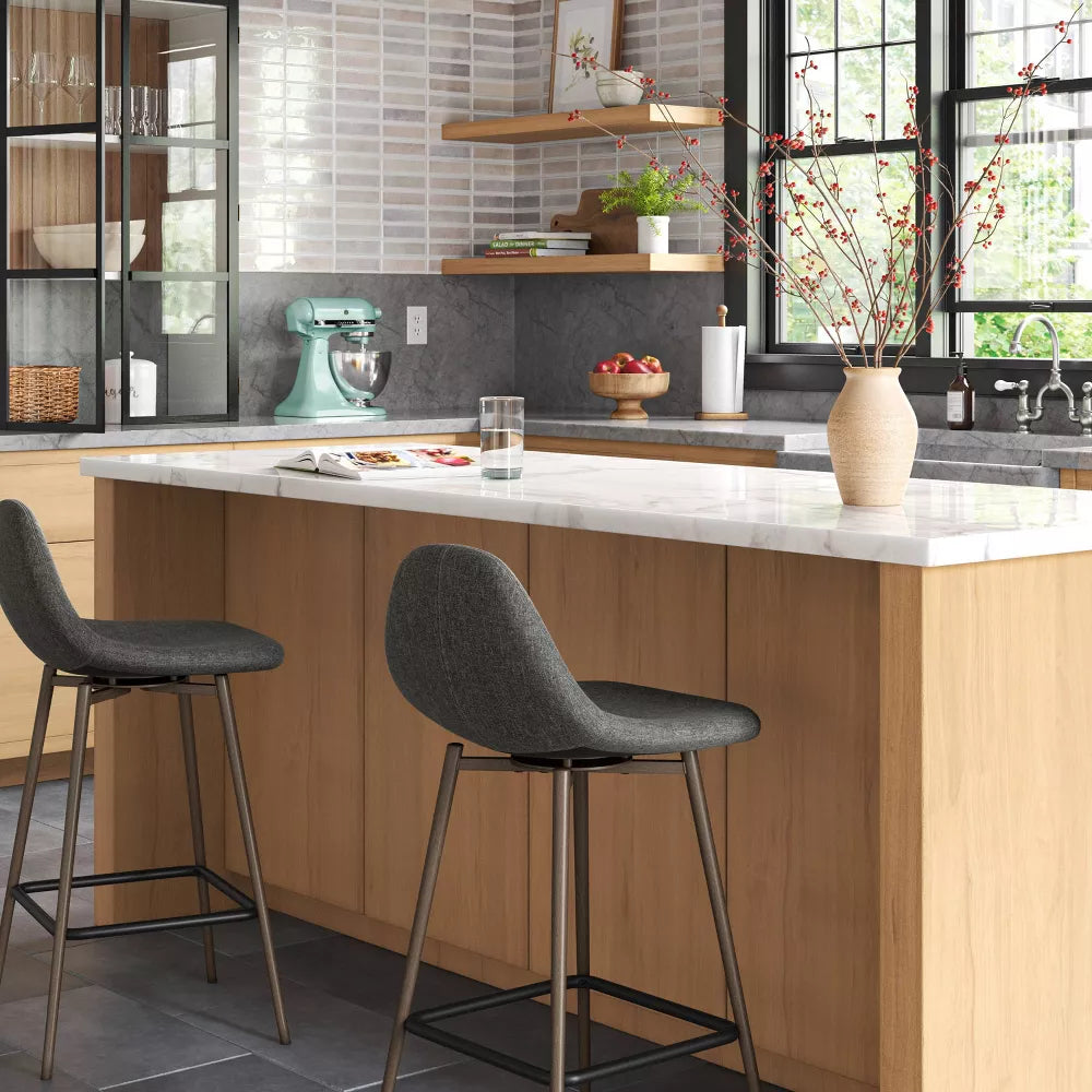 Copley Counter Height Barstool Dark Gray- Threshold