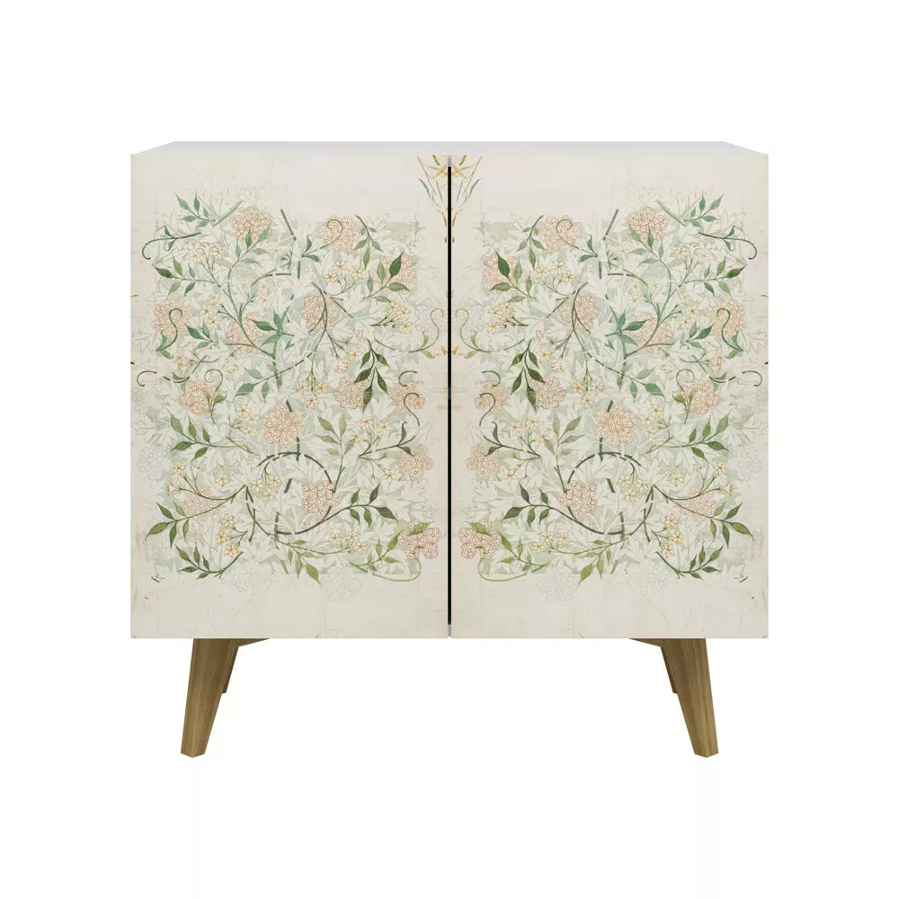 Galano Capson Fleur 2 Doors White Accent Cabinet