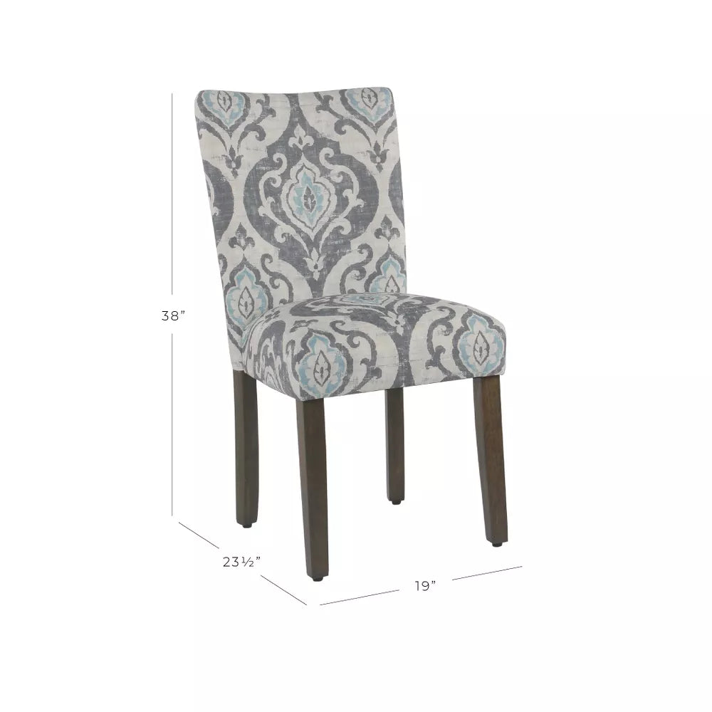 Set of 2 Parsons Dining Chair Suri Blue -HomePop