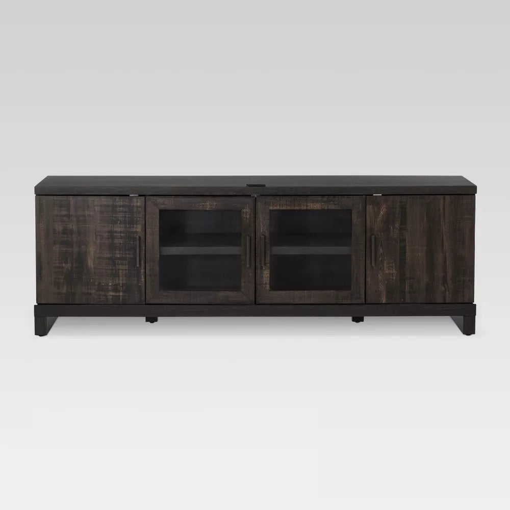 Storage TV Stand for TVs up to 75" Weathered Pine - Threshold