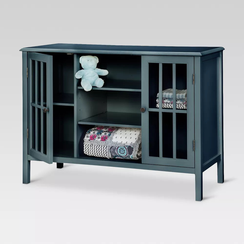 Windham 2 Door Cabinet with Storage Shelves Overcast - Threshold
