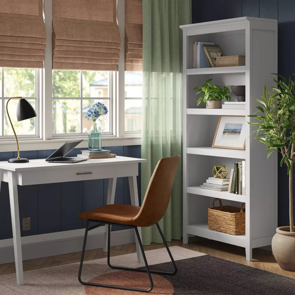 72" Carson 5 Shelf Bookcase White - Threshold