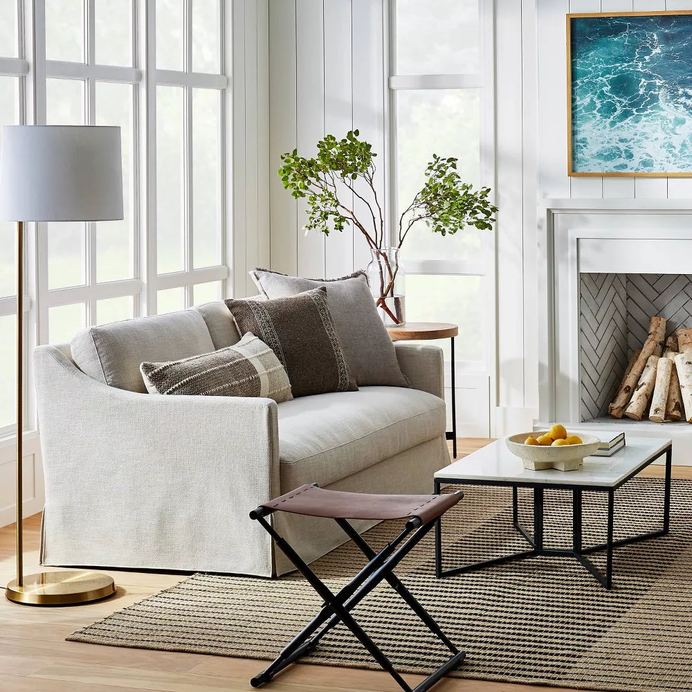 Vivian Park Upholstered Sofa - Threshold™ designed with Studio McGee-Cream