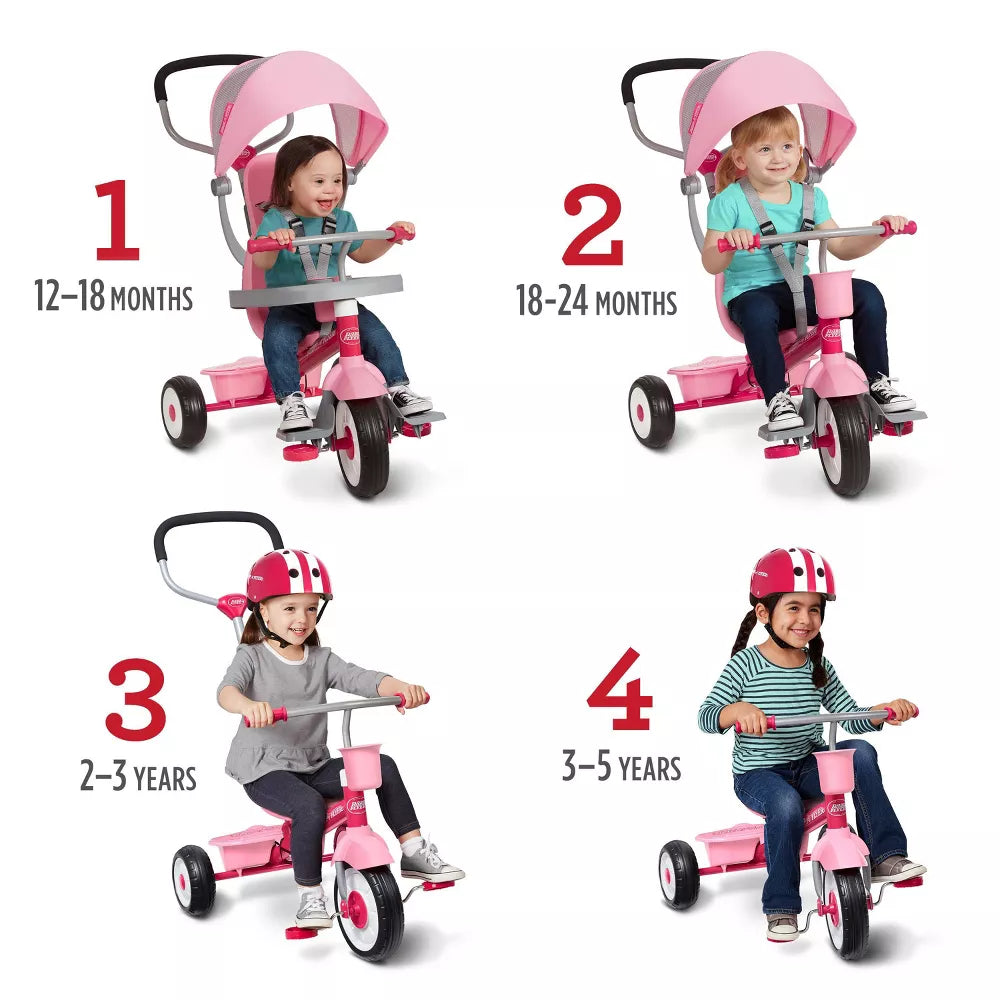 Radio Flyer 4-in-1 Stroll 'N Trike - Pink