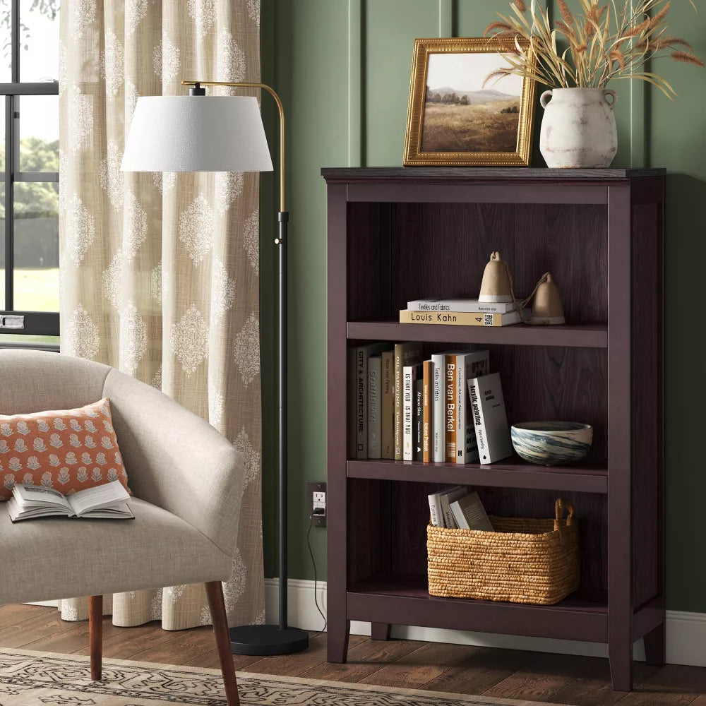 48" Carson 3 Shelf Bookcase Espresso - Threshold