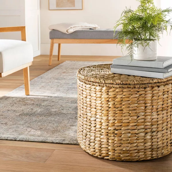Woven Storage Ottoman Natural - Threshold designed with Studio McGee