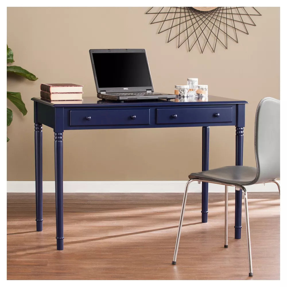2 Drawer Writing Desk Navy- Aiden Lane