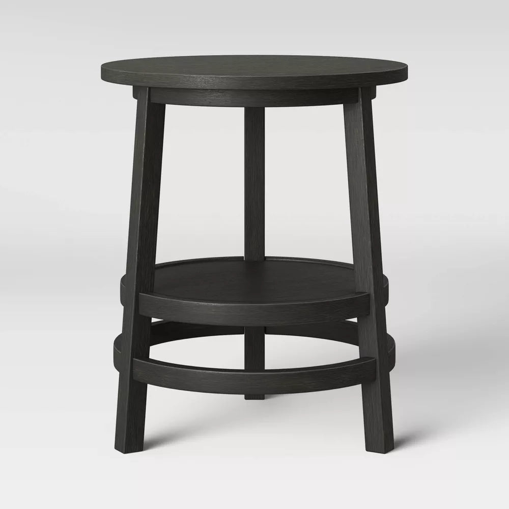 Haverhill Round Wood End Table - Threshold™