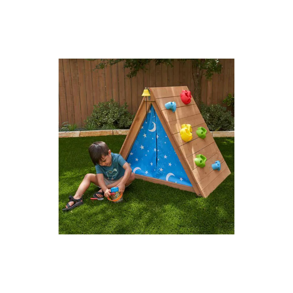 KidKraft A-Frame Hideaway & Climber Tent