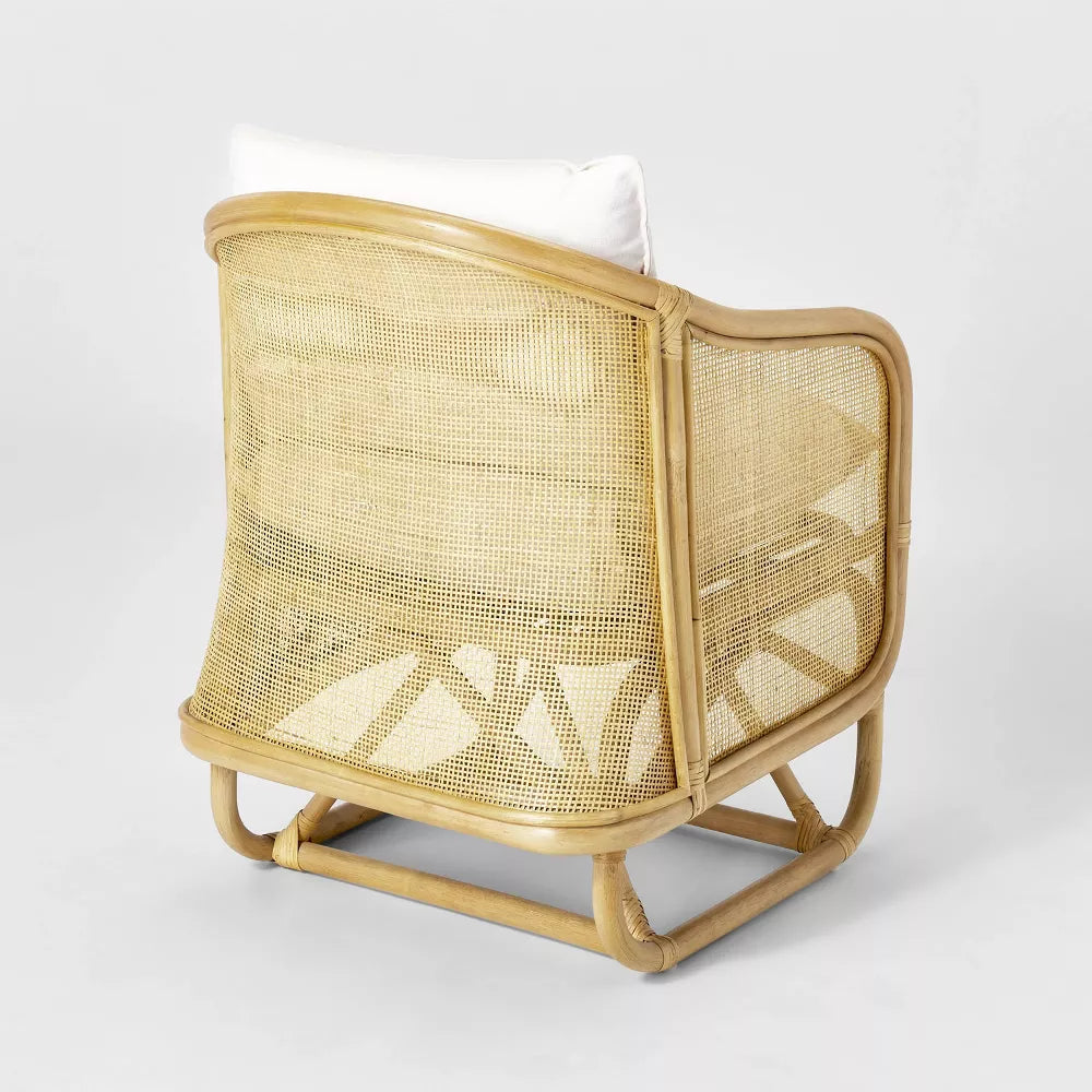 Rialto Woven Barrel Back Chair with Cushion - Threshold designed with Studio McGee