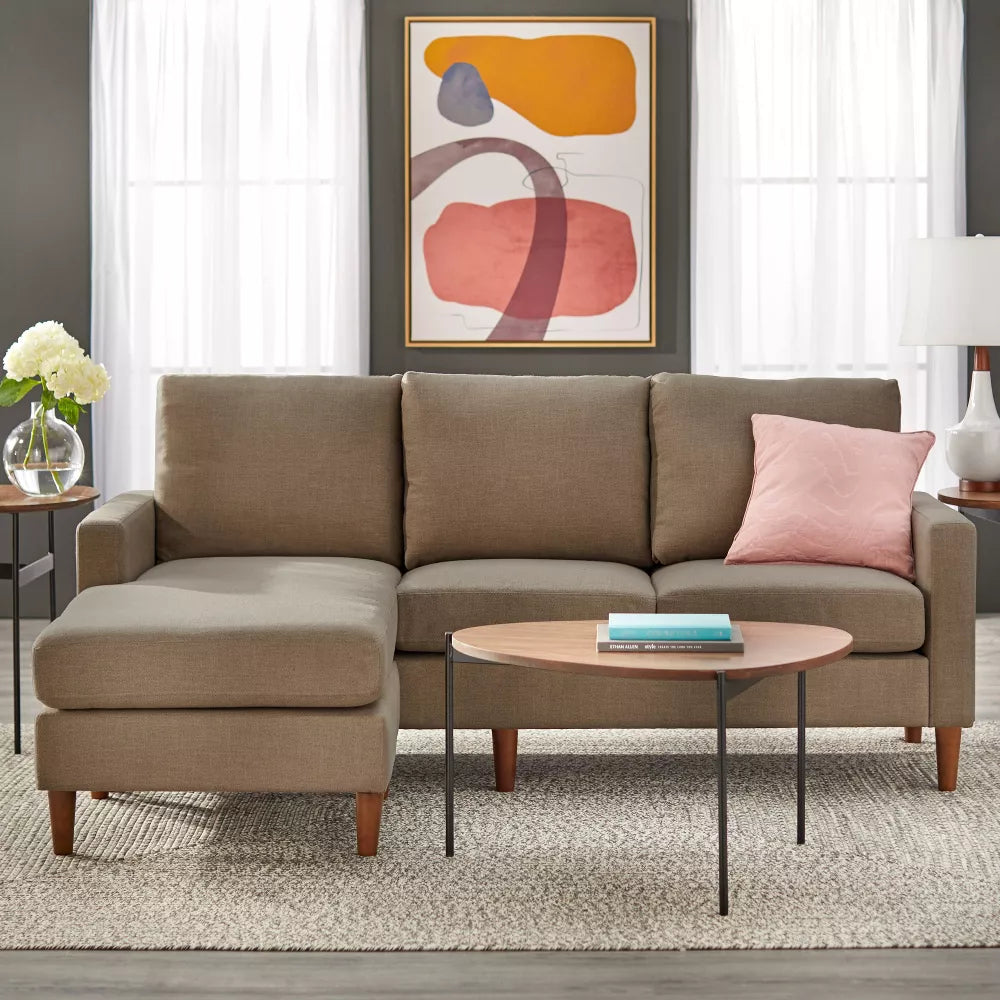 Lee Sofa with Reversible Chaise Cement Gray - Lifestorey