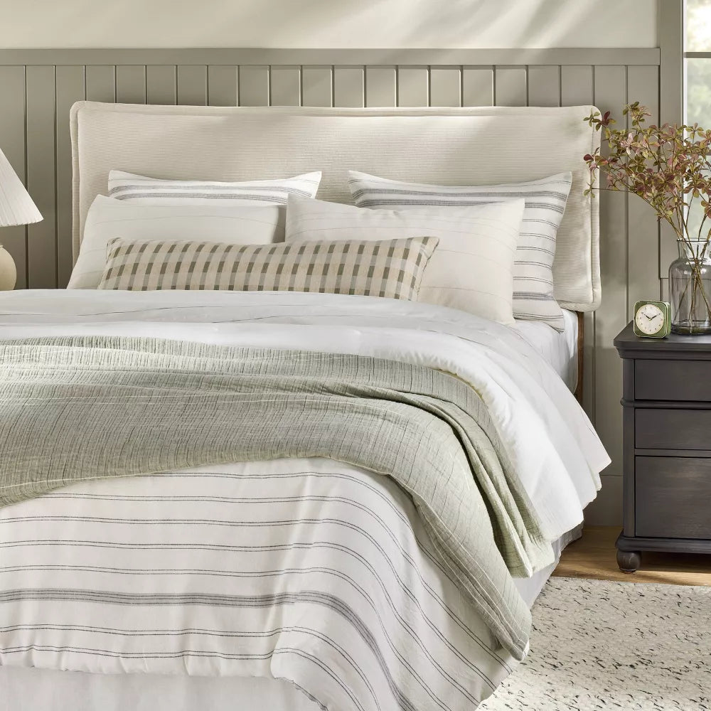 Queen Corduroy Upholstered Headboard - Hearth & Hand with Magnolia