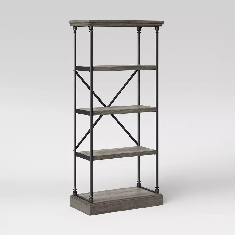 65" Conway Cast Iron Bookshelf - Threshold