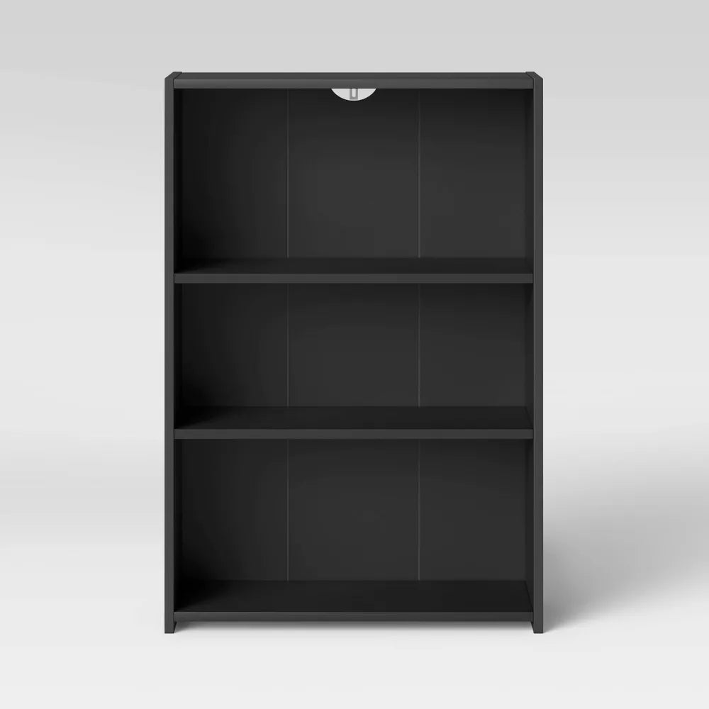 3 Shelf Bookcase Black - Room Essentials