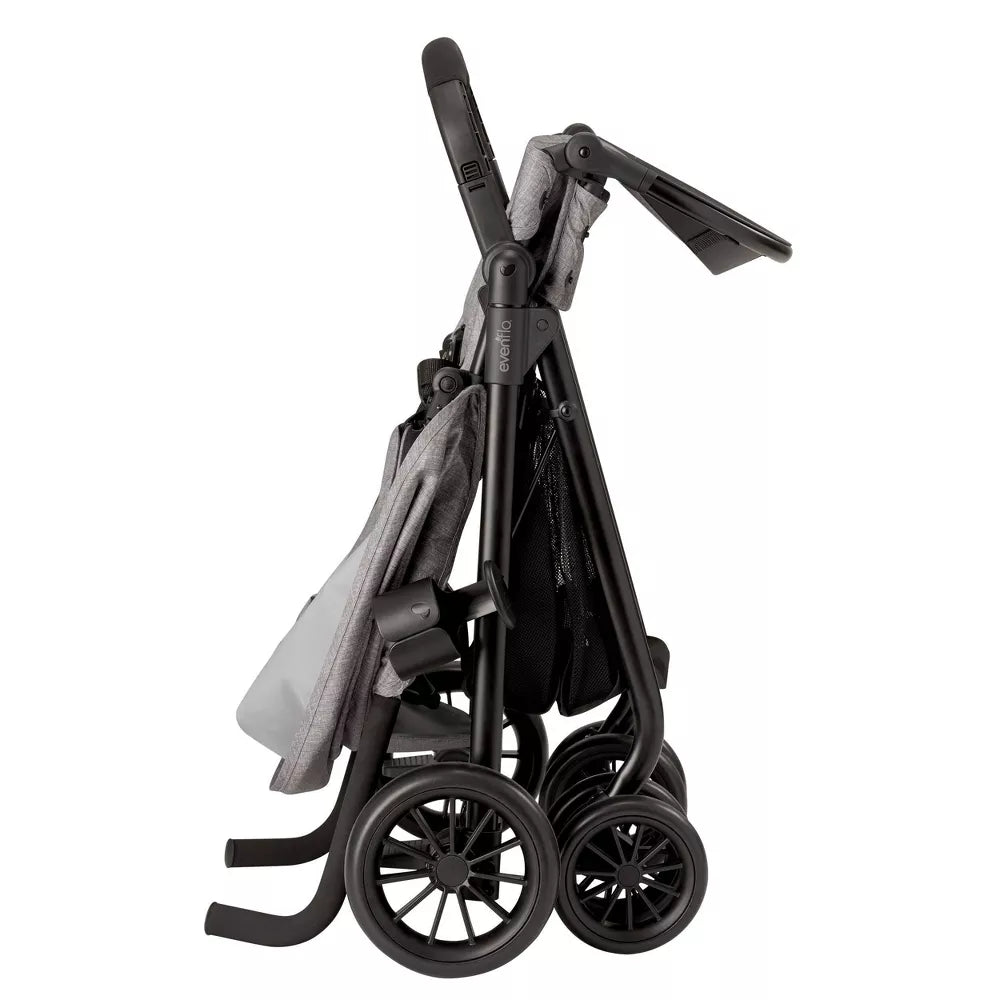 Evenflo Sibby Travel System with LiteMax 35 Infant Car Seat Mineral Gray