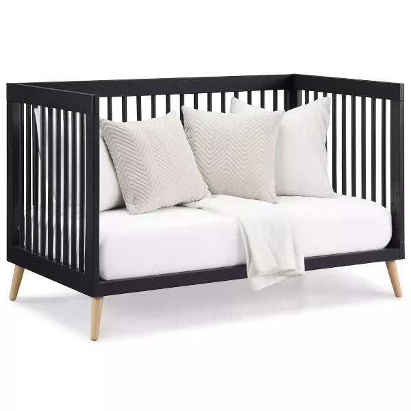 Delta Children Jordan 4-in-1 Convertible Crib Midnight Gray