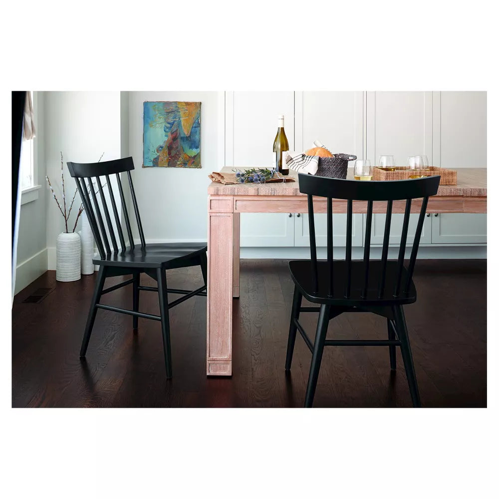 Set of 2 Windsor Dining Chair Black - Threshold