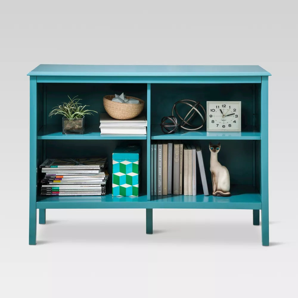 31.3" Windham Horizontal Bookcase Teal - Threshold