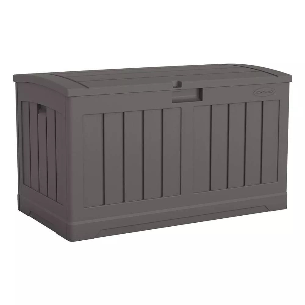 Suncast 50gal Deck Box with Seat -Dark Gray