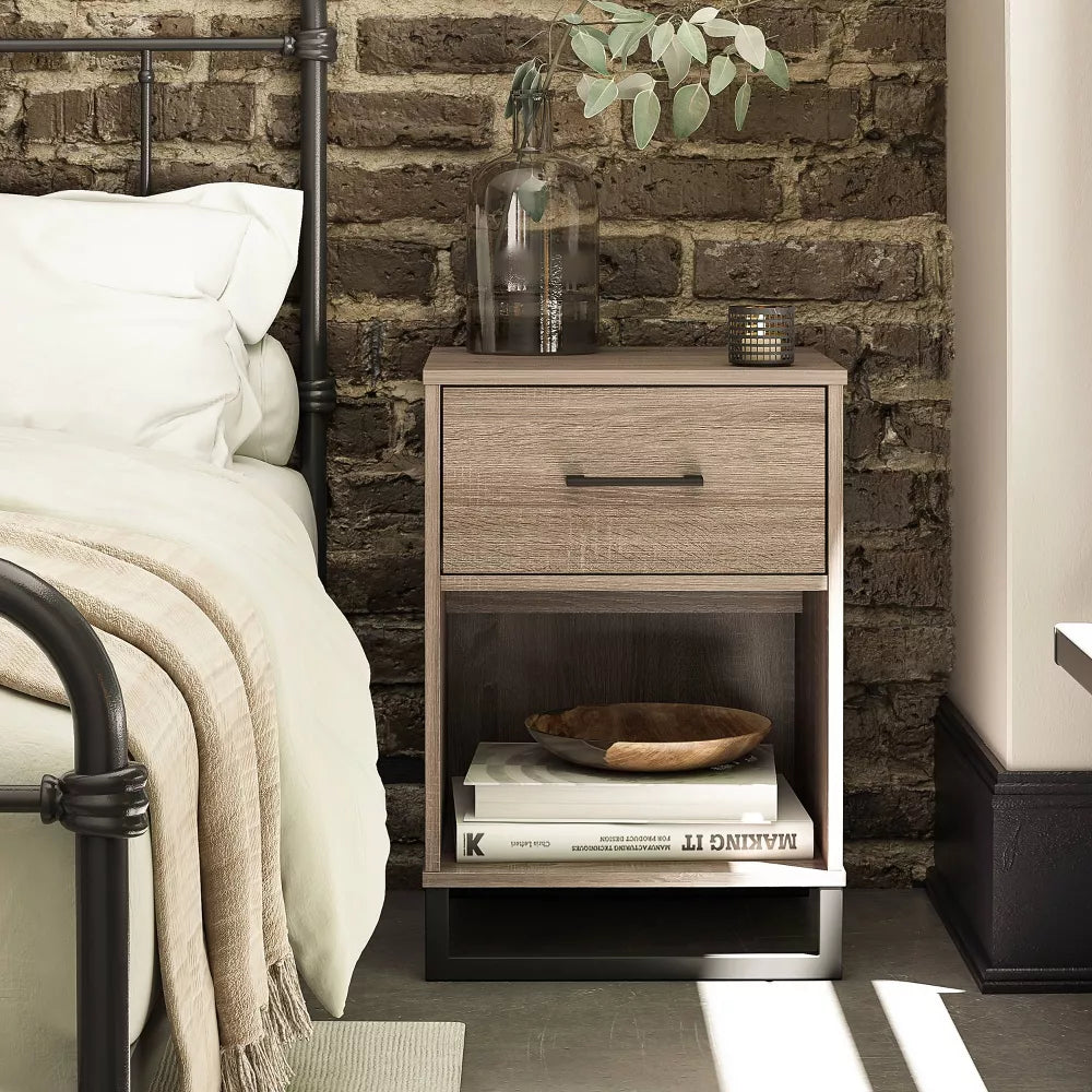 Mixed Material Nightstand - Room Essentials