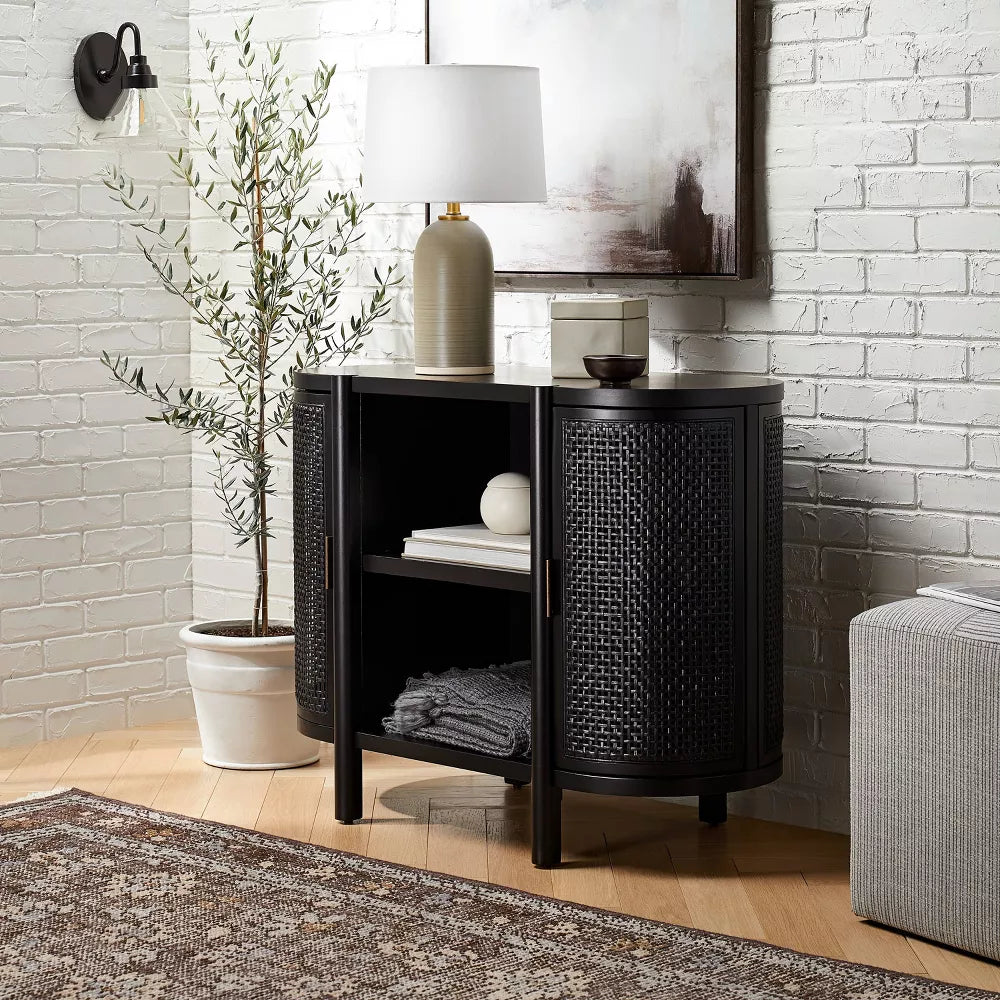 Portola Hills Console Black - Threshold designed with Studio McGee