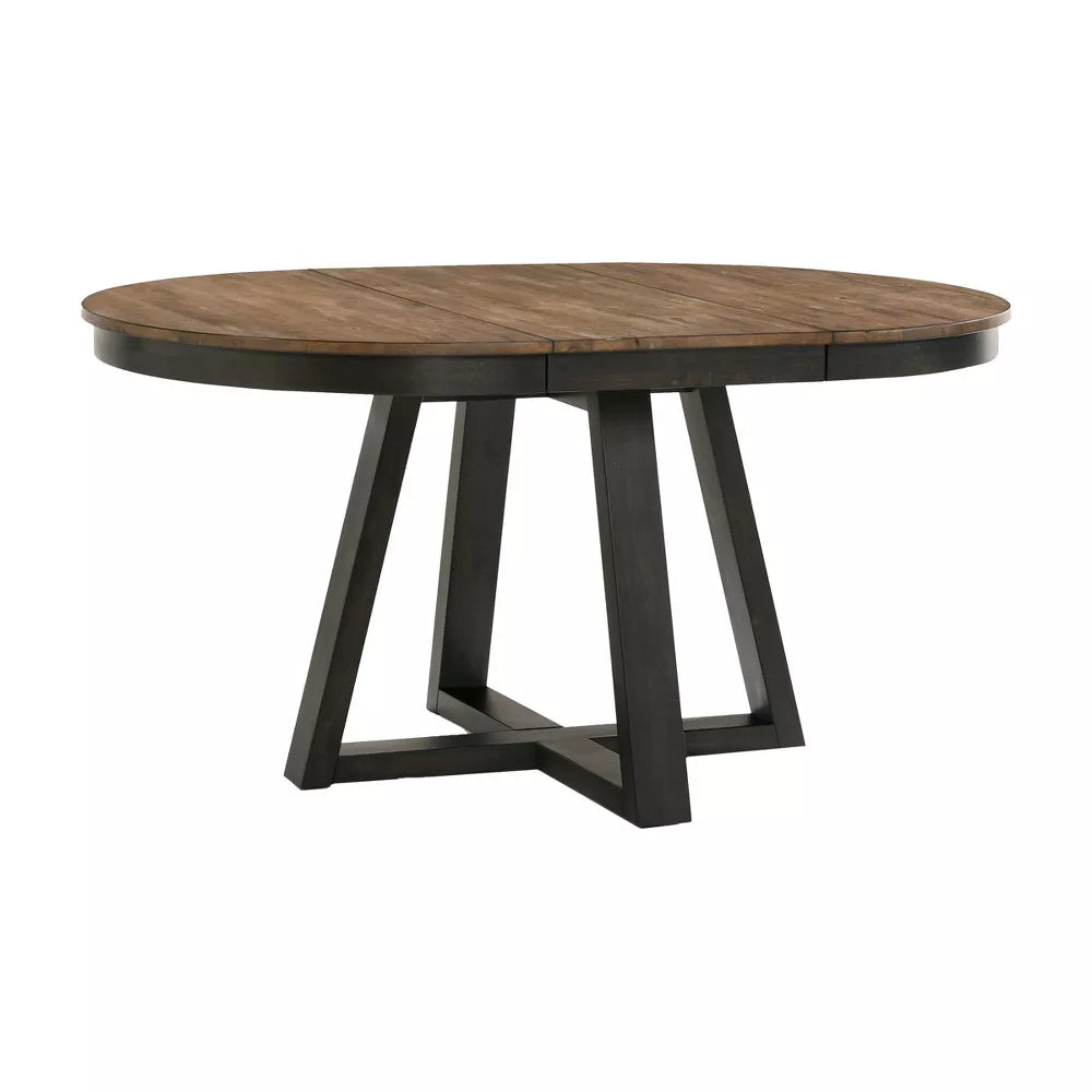 Harper Dining Table Brushed Brown/Pecan - Intercon