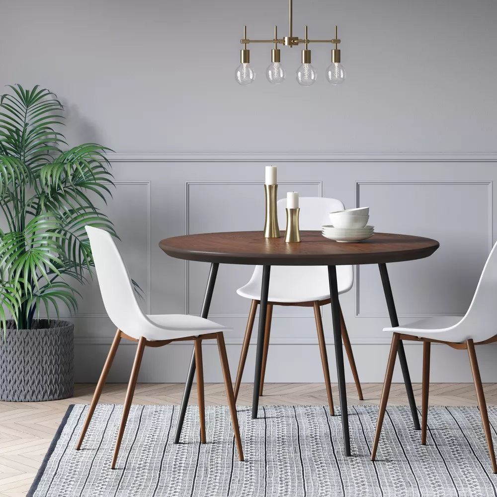 2pk Copley Dining Chairs Plastic White - Threshold
