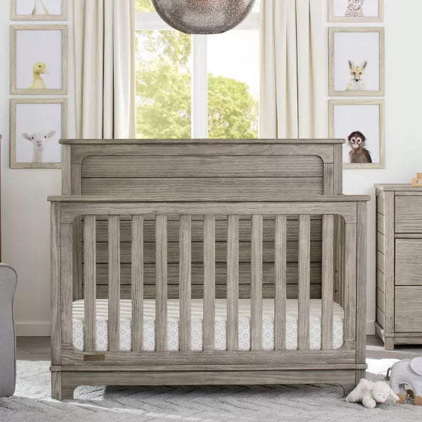 Simmons Kids' Slumbertime Monterey 4-in-1 Convertible Crib Rustic White