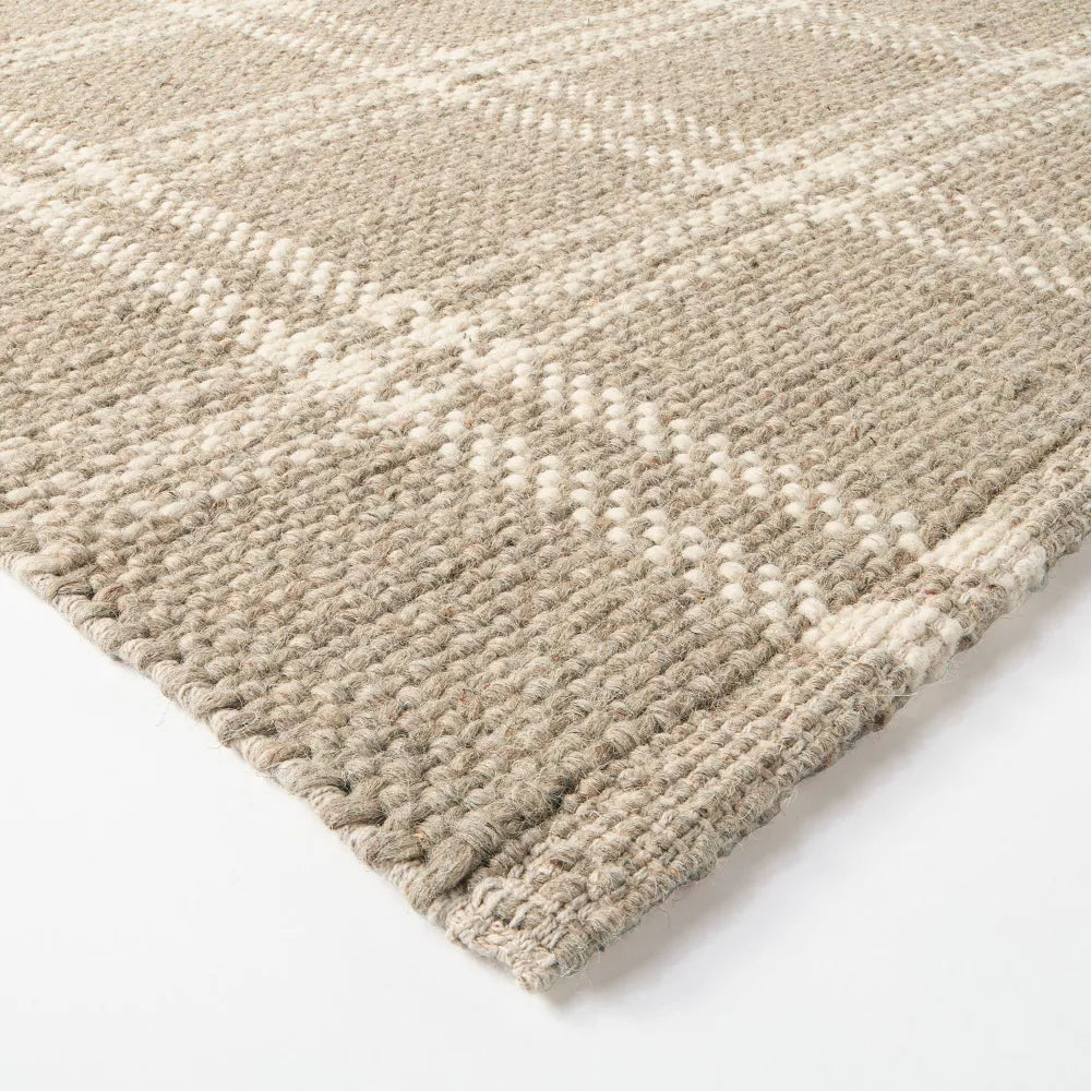 Cottonwood Plaid Wool/Cotton Area Rug Neutral 7x10- Threshold designed with Studio McGee