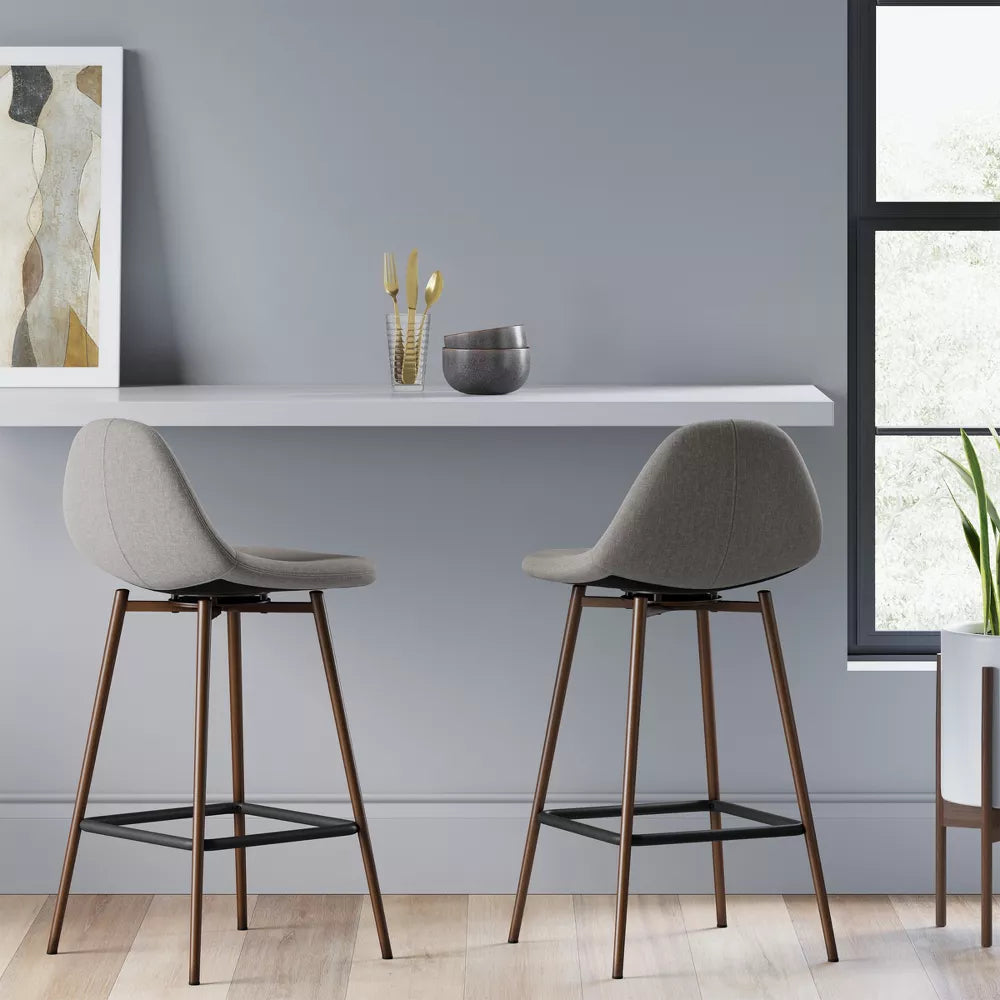 Copley Counter Height Barstool Gray - Threshold