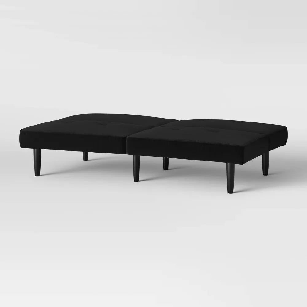 Futon Sofa Black- Room Essentials