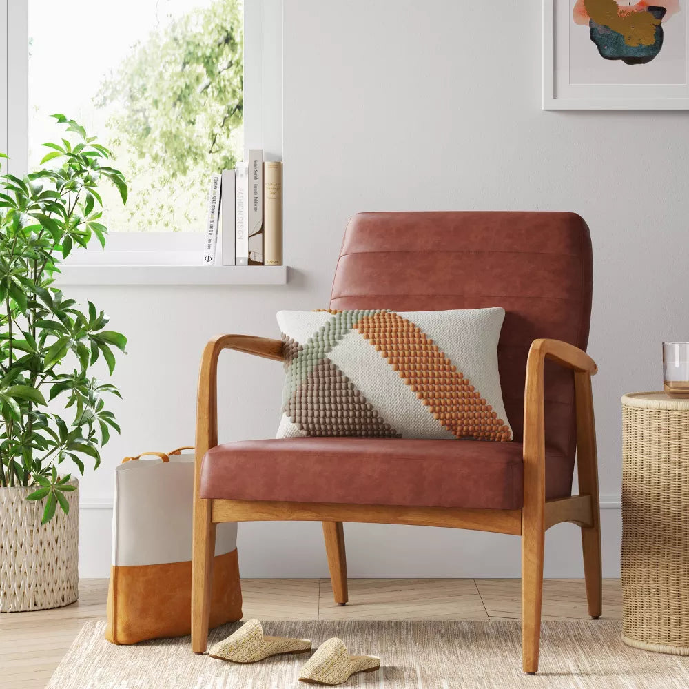 Peoria Wood Armchair Tan - Project 62