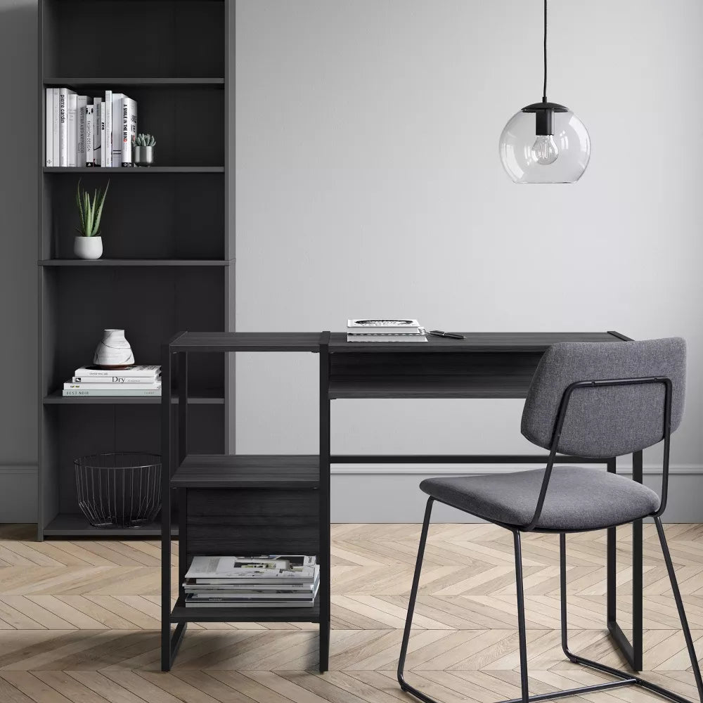 5 Shelf Bookcase Black- Room Essentials