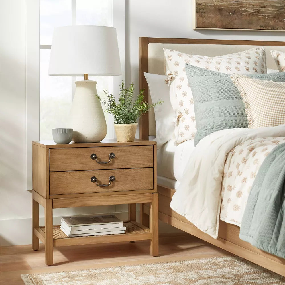 Elmira Nightstand Brown - Threshold designed with Studio McGee