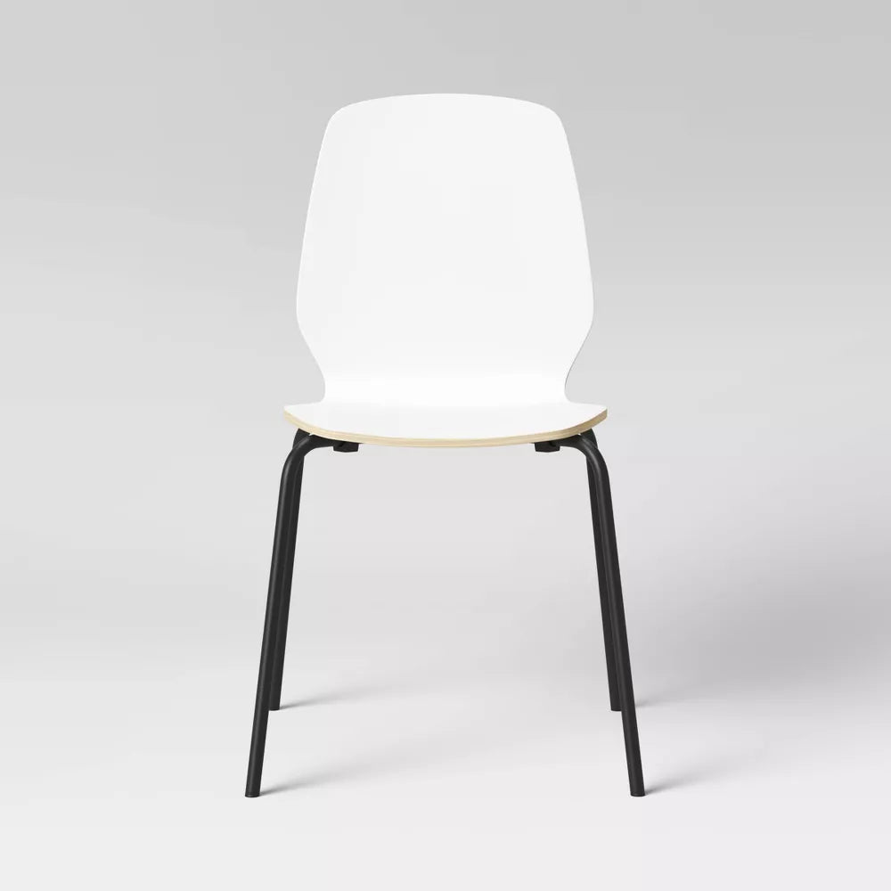 2 pk Bentwood Stacking Dining Chairs White - Room Essentials