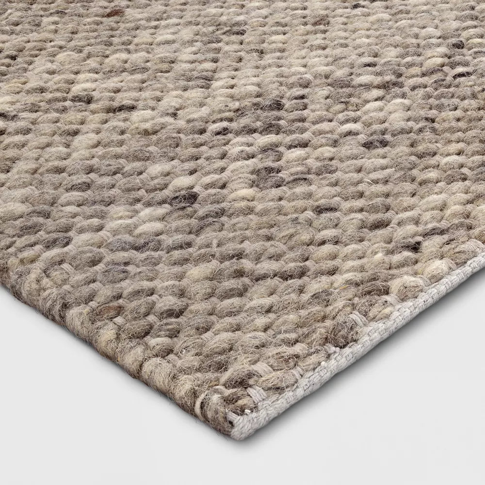 Chunky Knit Wool Woven Rug 5x7 - Project 62™