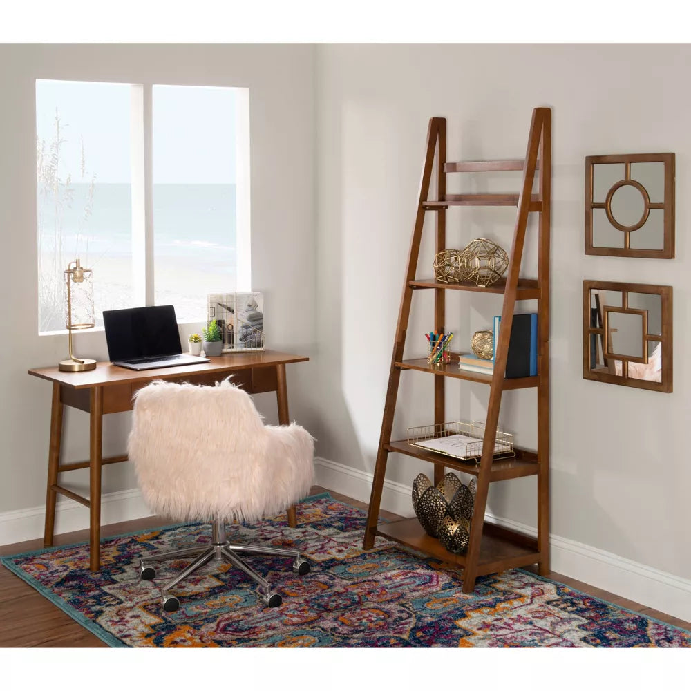 72" Charlotte Bookshelf Brown - Linon