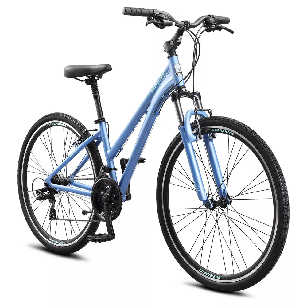 women's bicycle schwinn Schwinn Women's Trailway 700c/28" Hybrid Bike -Blue – Lucky Duck Dealz