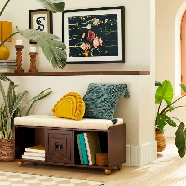 Serra Bench with Cushion - Opalhouse designed with Jungalow