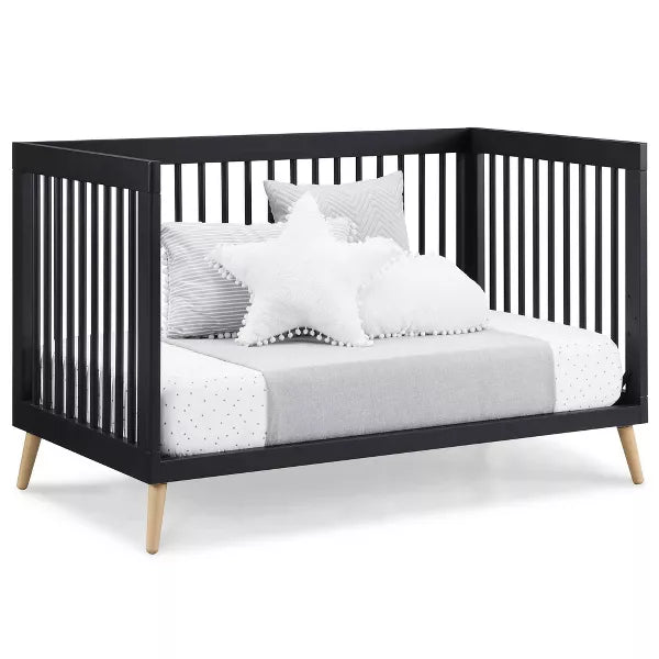 Delta Children Jordan 4-in-1 Convertible Crib Midnight Gray