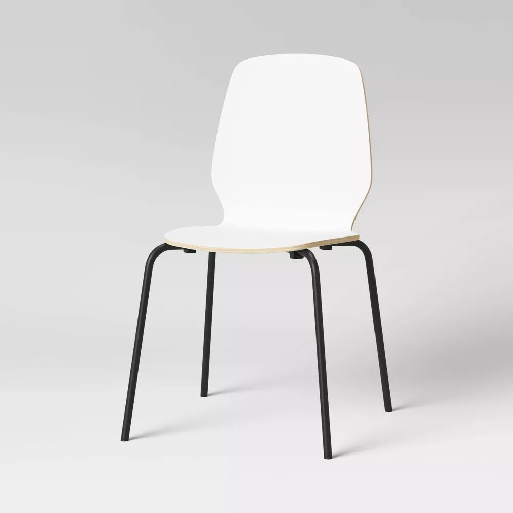 2 pk Bentwood Stacking Dining Chairs White - Room Essentials