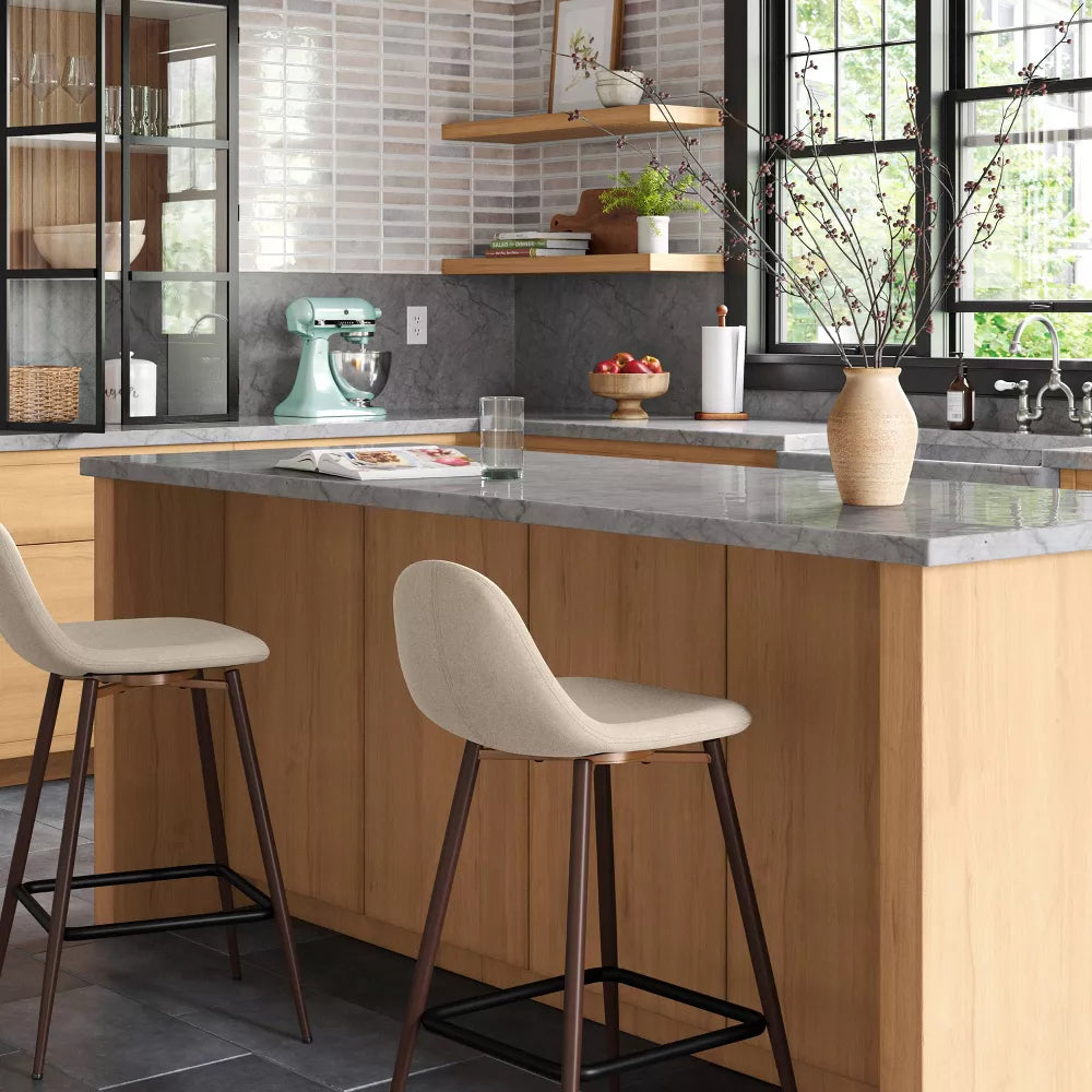 Copley Counter Height Barstool Cream - Threshold