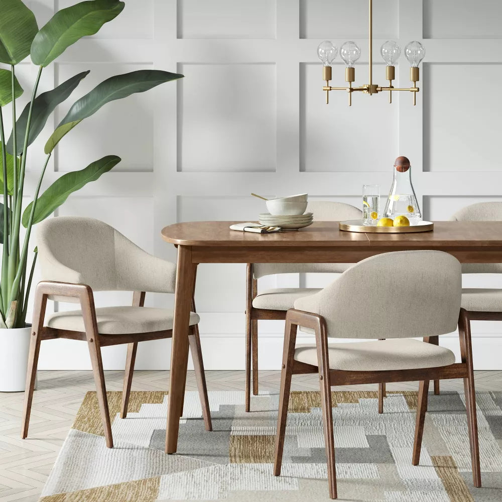 Ingleside Open Back Upholstered Wood Frame Dining Chair - Threshold