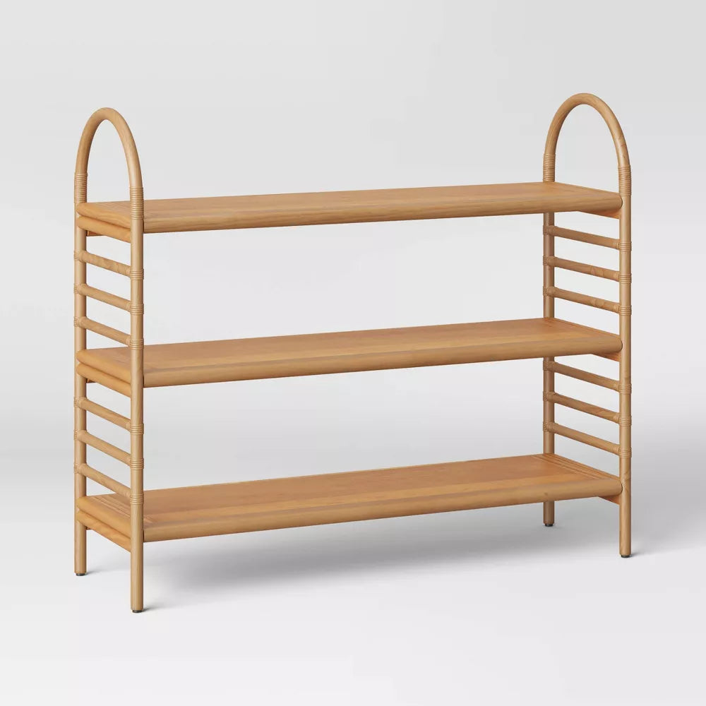 43" Vass 3 Shelf Bookcase Light Brown - Threshold