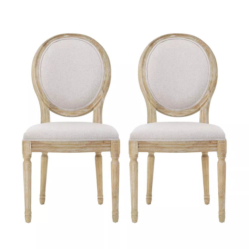 Set of 2 Phinnaeus Dining Chair Beige - Christopher Knight Home
